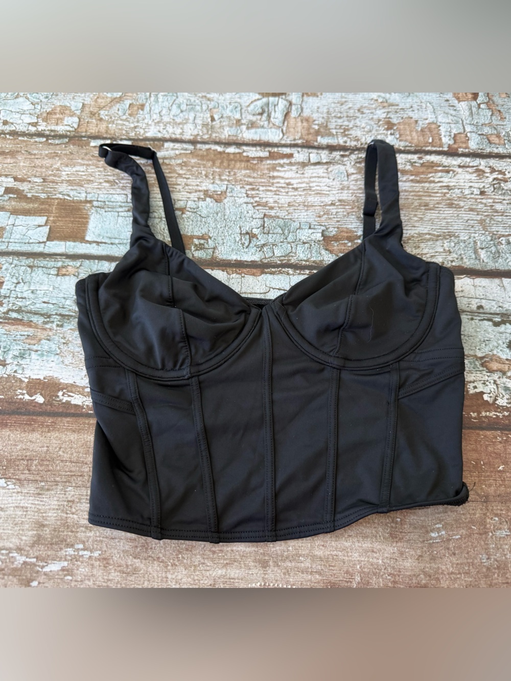 Gilly Hicks Black Longline Bralette size xs